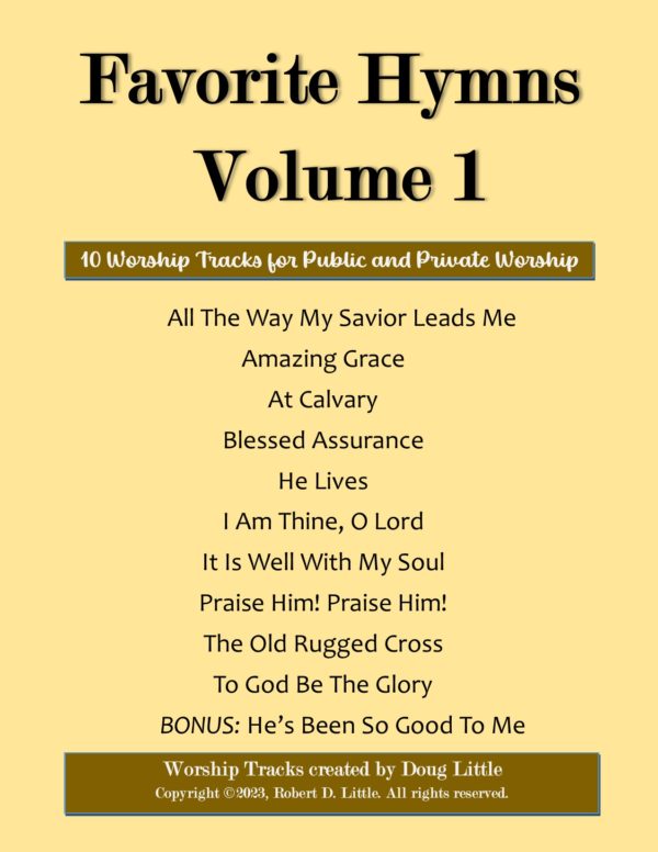 Favorite Hymns Worship Tracks Volume 1